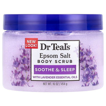Dr. Teal's, Epsom Salt Body Scrub, Lavender, 16 oz (454 g)