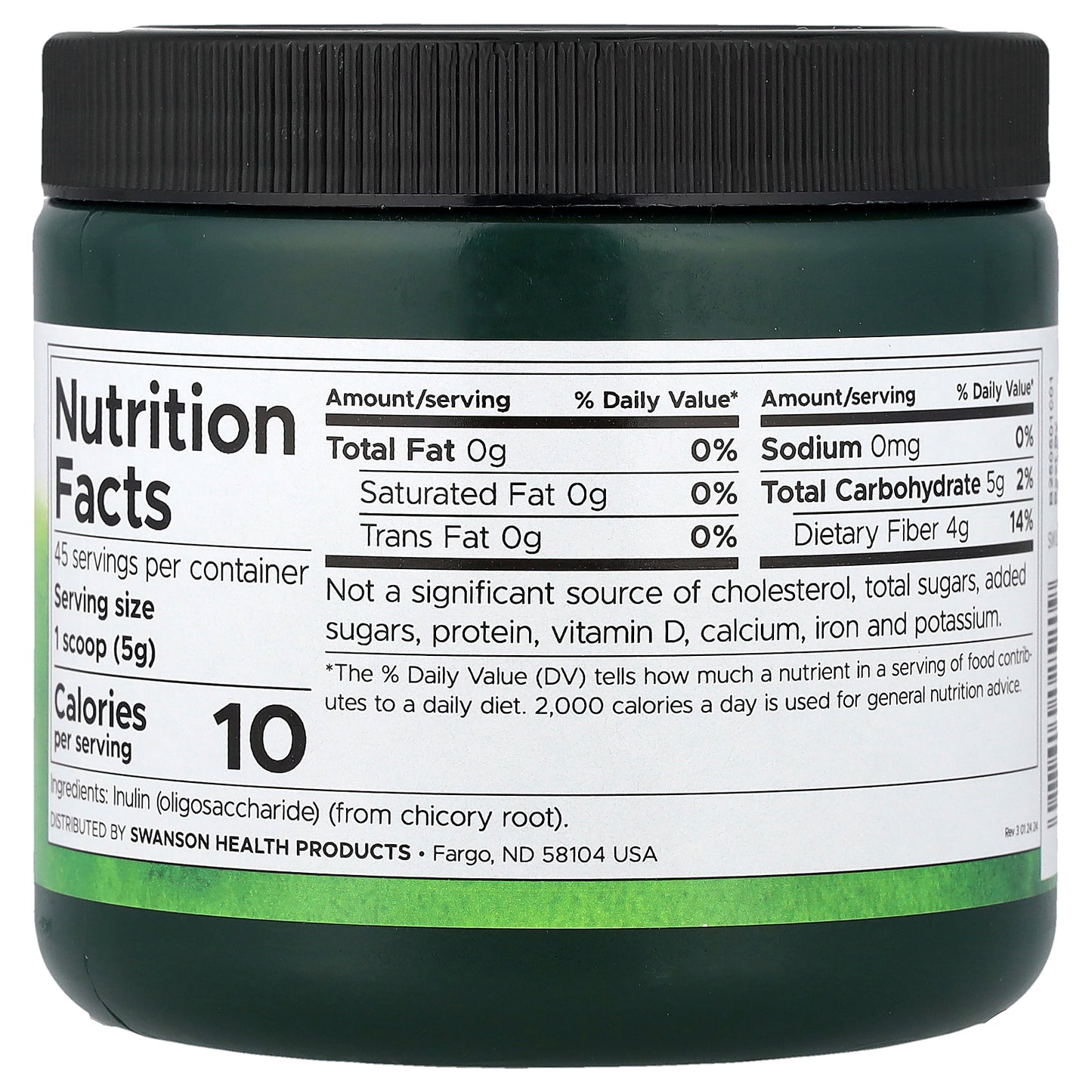 Swanson, Inulin, Prebiotic Soluble Fiber, 8 oz (227 g)