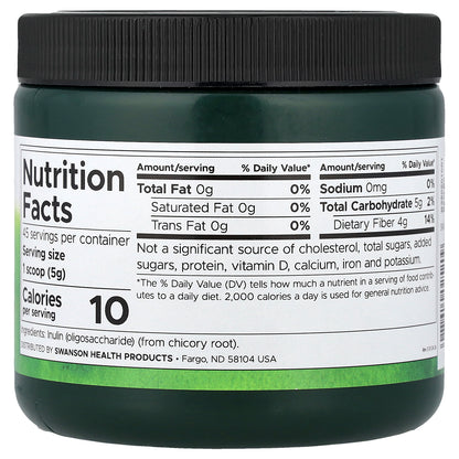 Swanson, Inulin, Prebiotic Soluble Fiber, 8 oz (227 g)