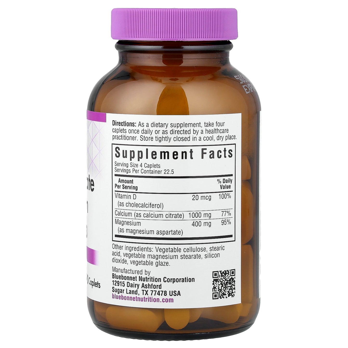 Bluebonnet Nutrition, Calcium Citrate Magnesium Vitamin D3, 90 Caplets