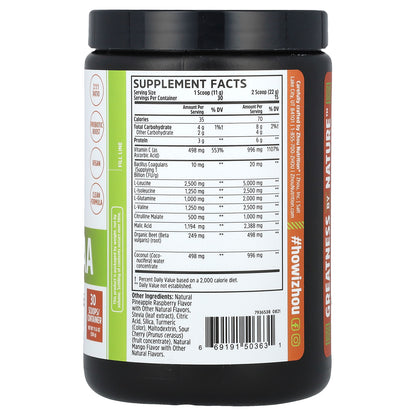 Zhou Nutrition, Muscle BCAA, Maximum Muscle Formula, Tropical Punch, 11.6 oz (330 g)