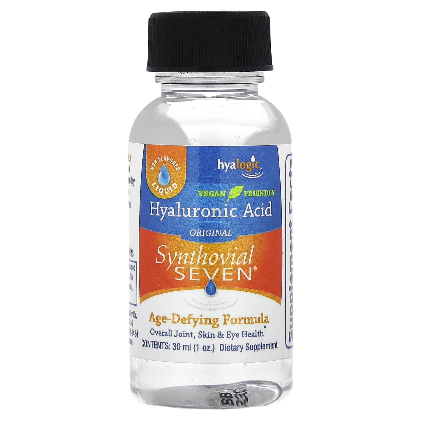 Hyalogic, Hyaluronic Acid For Joint, Skin & Eyes, Synthovial Seven, 3 mg, 1 oz (30 ml)