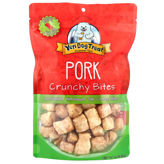 Yeti Dog Chew, Pork Crunchy Bites, 4 oz (110 g)