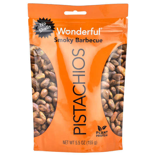 Wonderful Pistachios, Smoky Barbecue, No Shells, 5.5 oz (155 g)