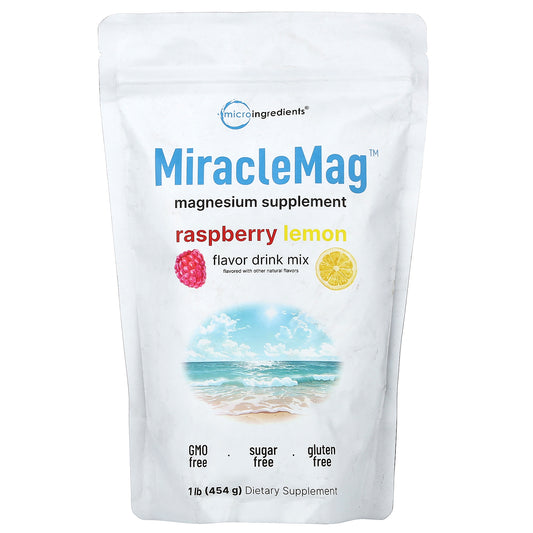 Micro Ingredients, MiracleMag™, Raspberry Lemon, 1 lb (454 g)