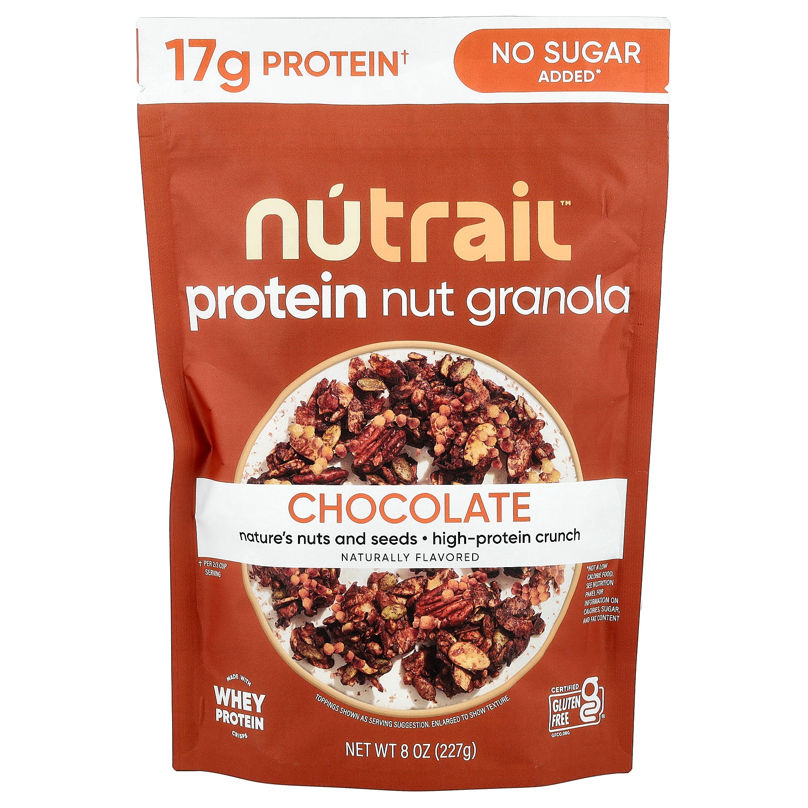 NuTrail, Protein Nut Granola, Chocolate, 8 oz (227 g)