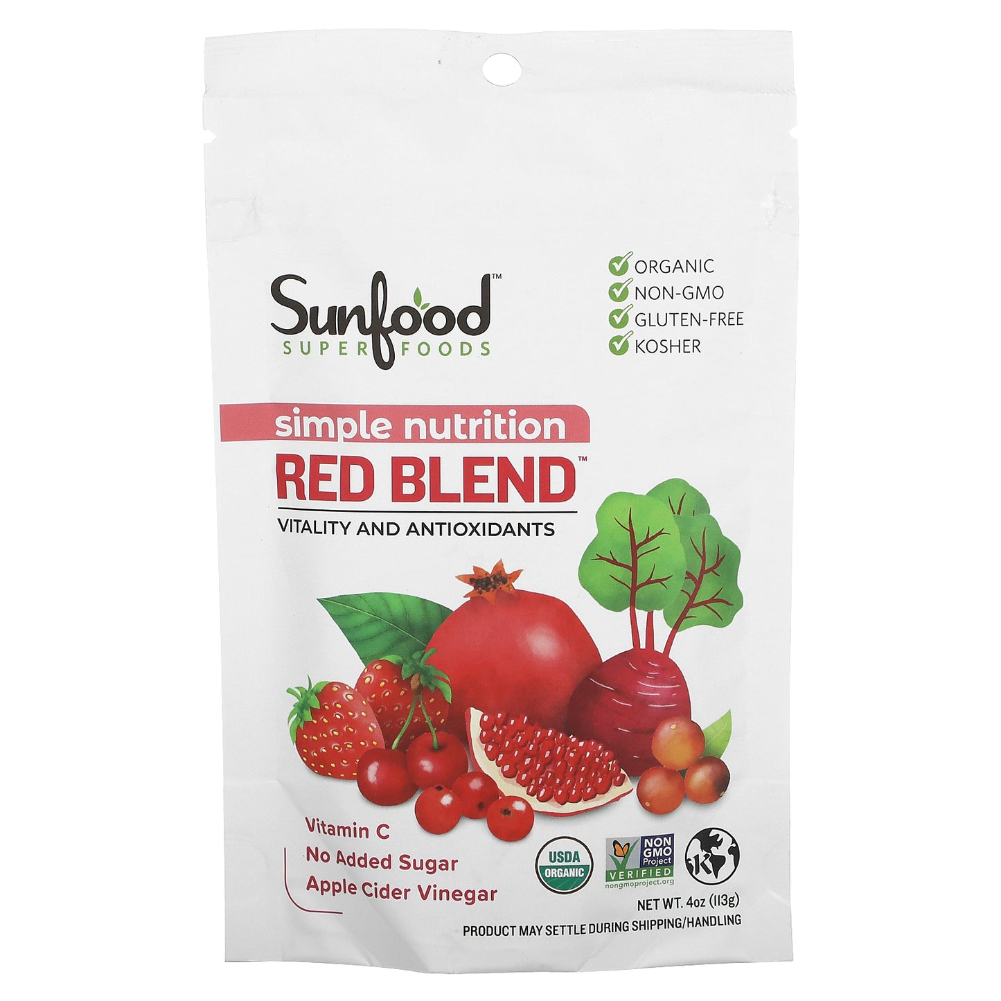 Sunfood, Simple Nutrition, Red Blend, 4 oz (113 g)