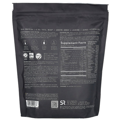 Sports Research, Whey Protein, Dutch Chocolate, 2.26 lb (1.03 kg)
