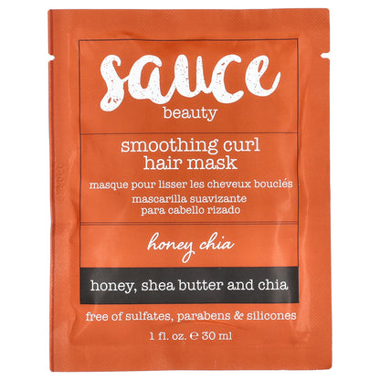 Sauce Beauty, Smothing Curl Hair Mask, Honey Chia, 1 fl oz (30 ml)