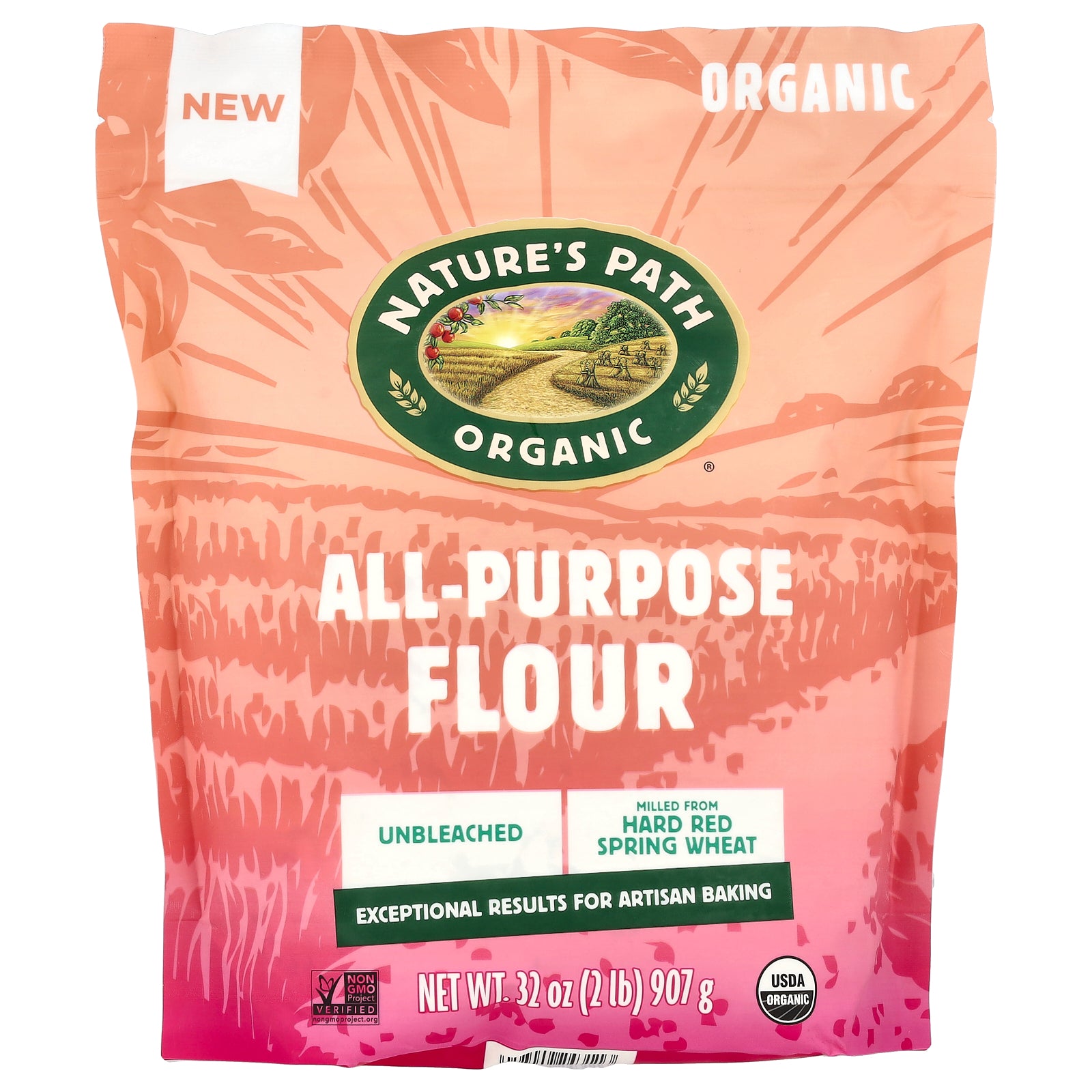 Nature's Path, Organic All-Purpose Flour, Unbleached, 32 oz (907 g)