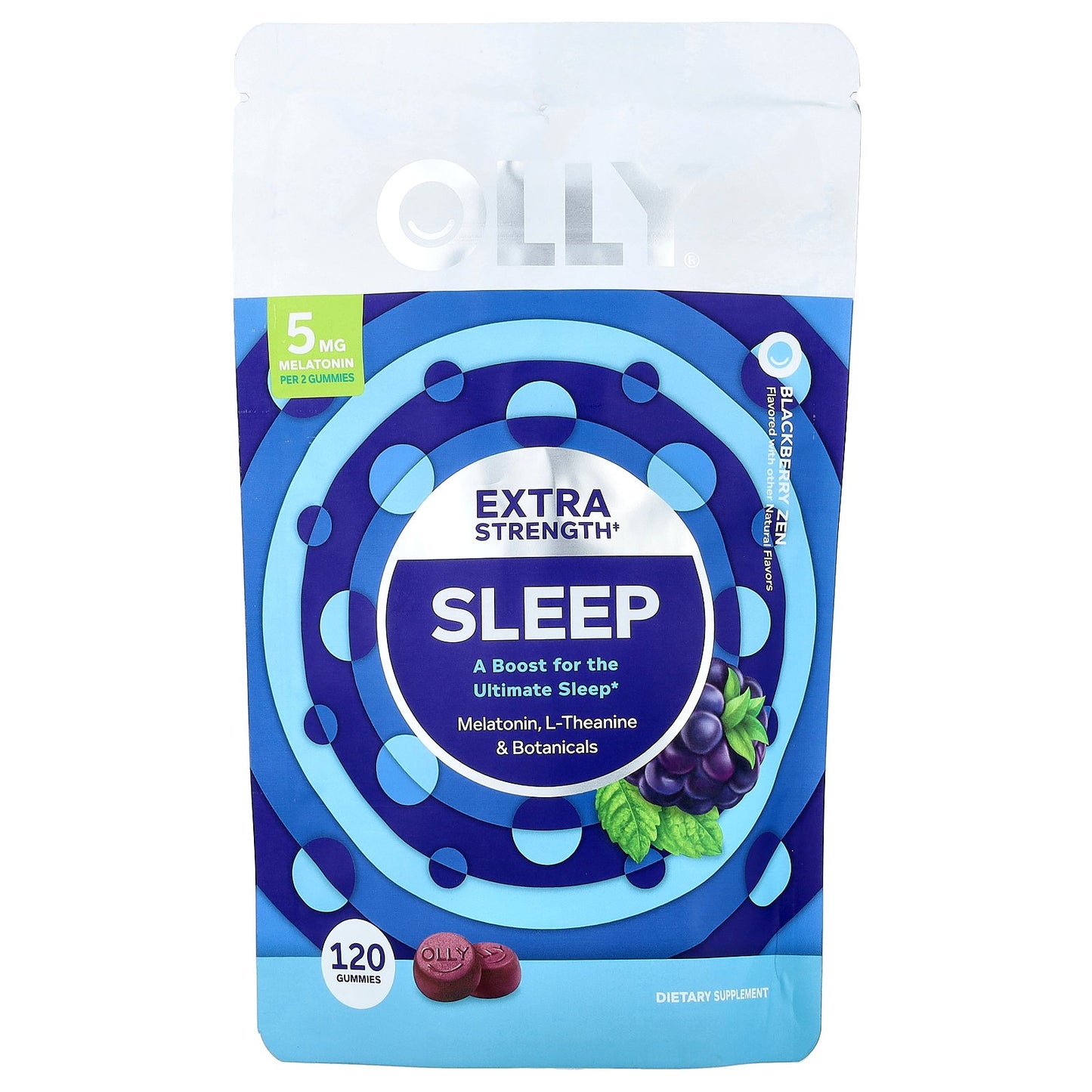 OLLY, Sleep Gummies, Blackberry Zen, 120 Gummies
