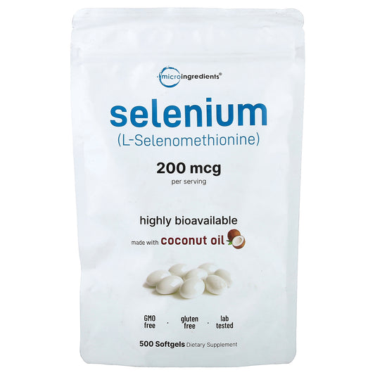 Micro Ingredients, Selenium, 200 mcg, 500 Softgels