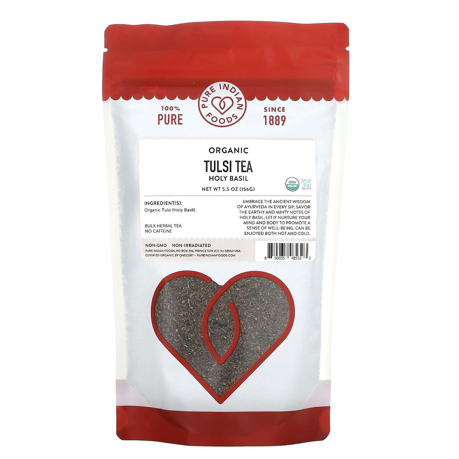 Pure Indian Foods, Organic Tulsi Tea, Holy Basil, 5.5 oz (156 g)