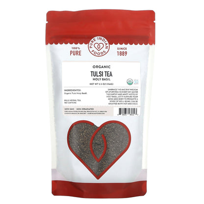 Pure Indian Foods, Organic Tulsi Tea, Holy Basil, 5.5 oz (156 g)