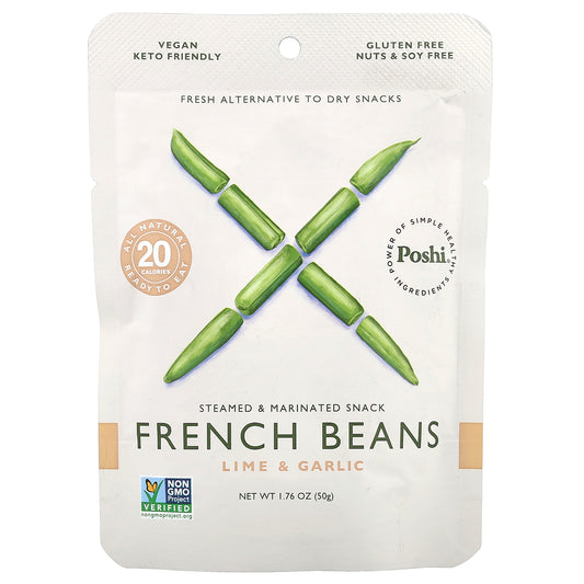 Poshi, French Beans, Lime & Garlic, 1.76 oz (50 g)