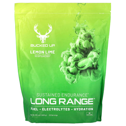 Bucked Up, Long Range, Lemon Lime, 56.4 oz (1,600 g)