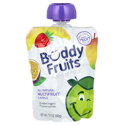 Buddy Fruits, Blended Fruits, Multifruit & Apple, 3.2 oz (90 g)