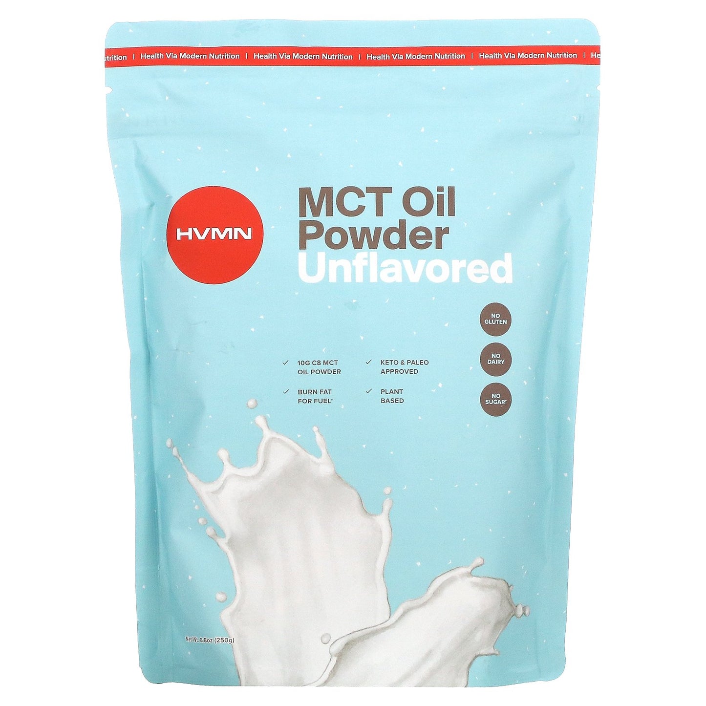 HVMN, MCT Oil Powder, Unflavored, 8.8 oz (250 g)