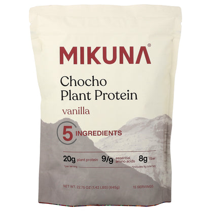 MIKUNA, Chocho Plant Protein Powder, Vanilla, 1.42 lbs (645 g)