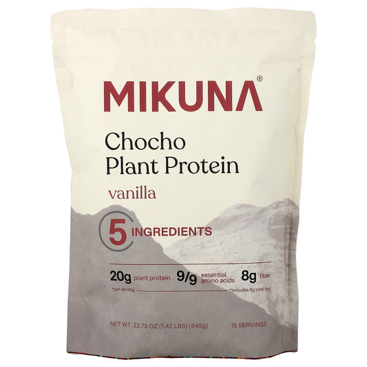 MIKUNA, Chocho Plant Protein Powder, Vanilla, 1.42 lbs (645 g)
