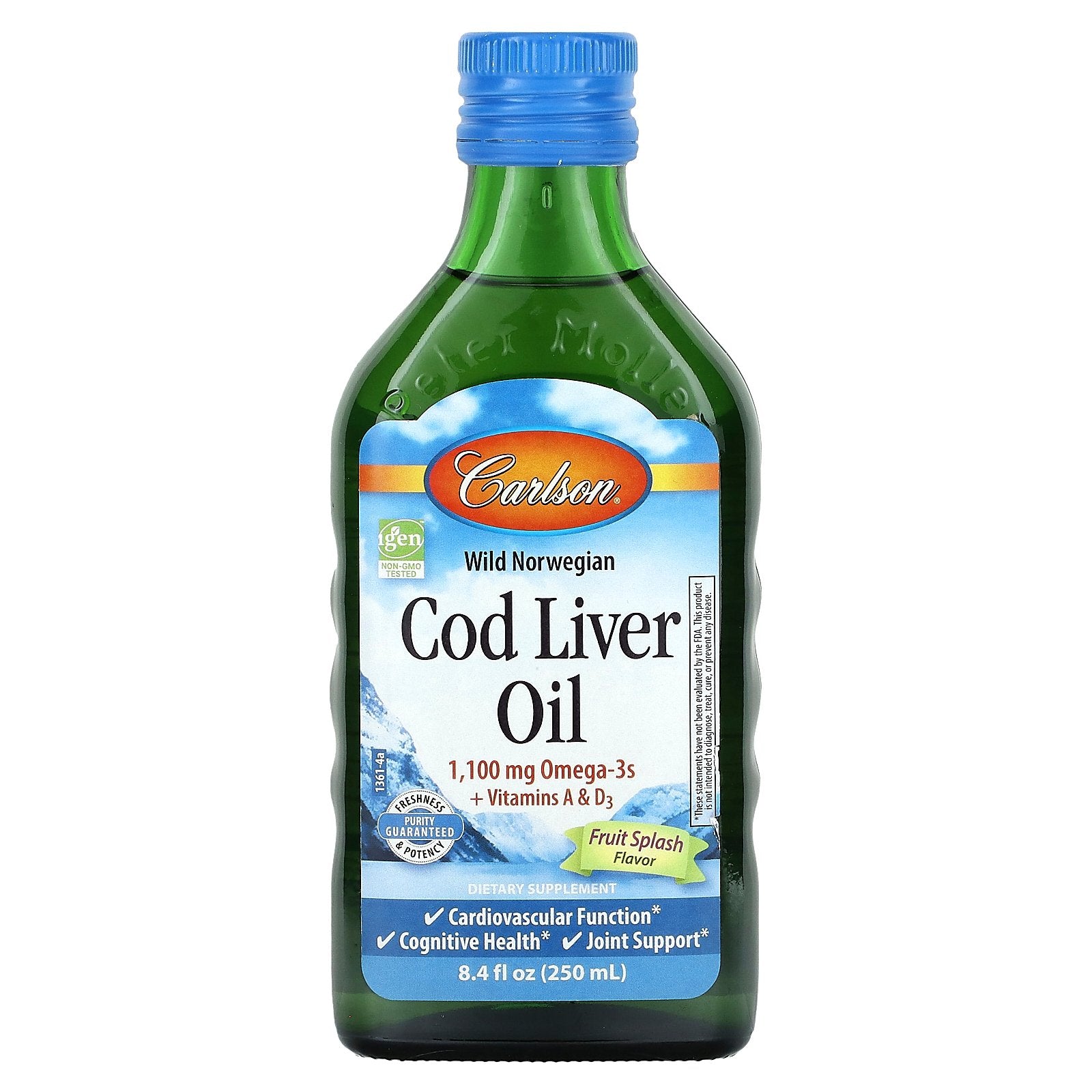 Carlson, Wild Norwegian Cod Liver Oil, Fruit Splash, 8.4 fl oz (250 ml)