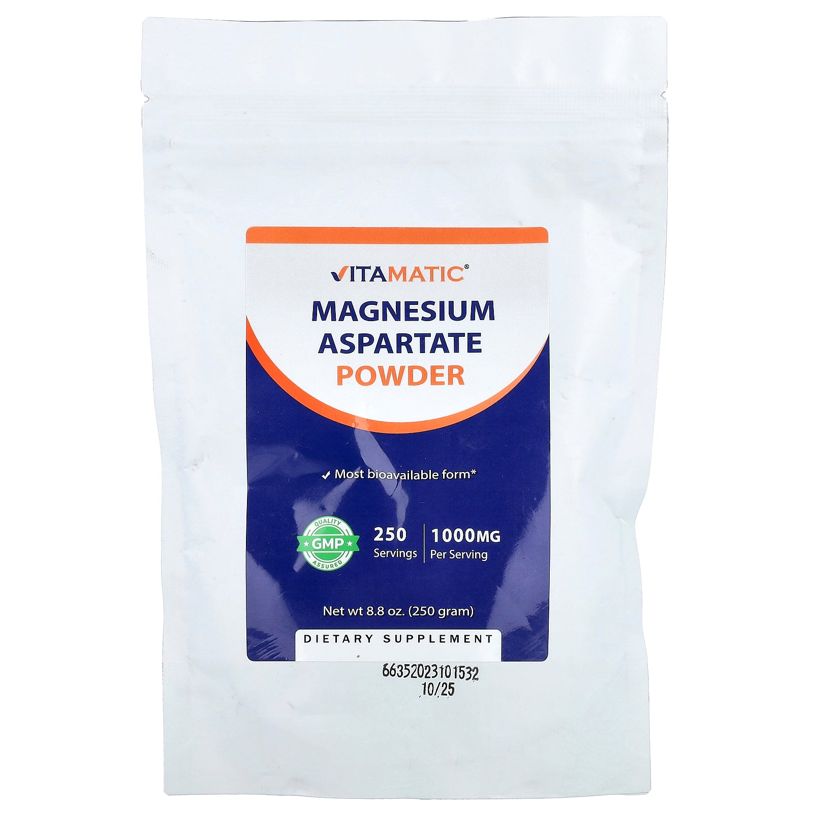 Vitamatic, Magnesium Aspartate Powder, 8.8 oz (250 g)