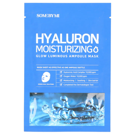 SOME BY MI, Hyaluron Moisturizing, Glow Luminous Ampoule Beauty Mask , 1 Sheet Mask, 0.88 oz (25 g)