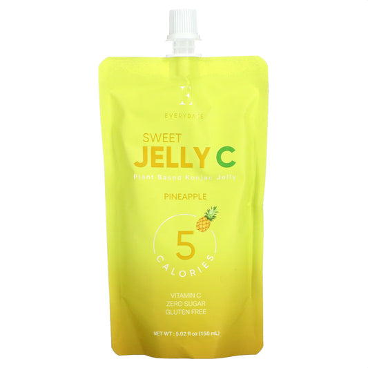 Everydaze, Sweet Jelly C, Plant Based Konjac Jelly Drink, Pineapple, 5.02 fl oz (150 ml)