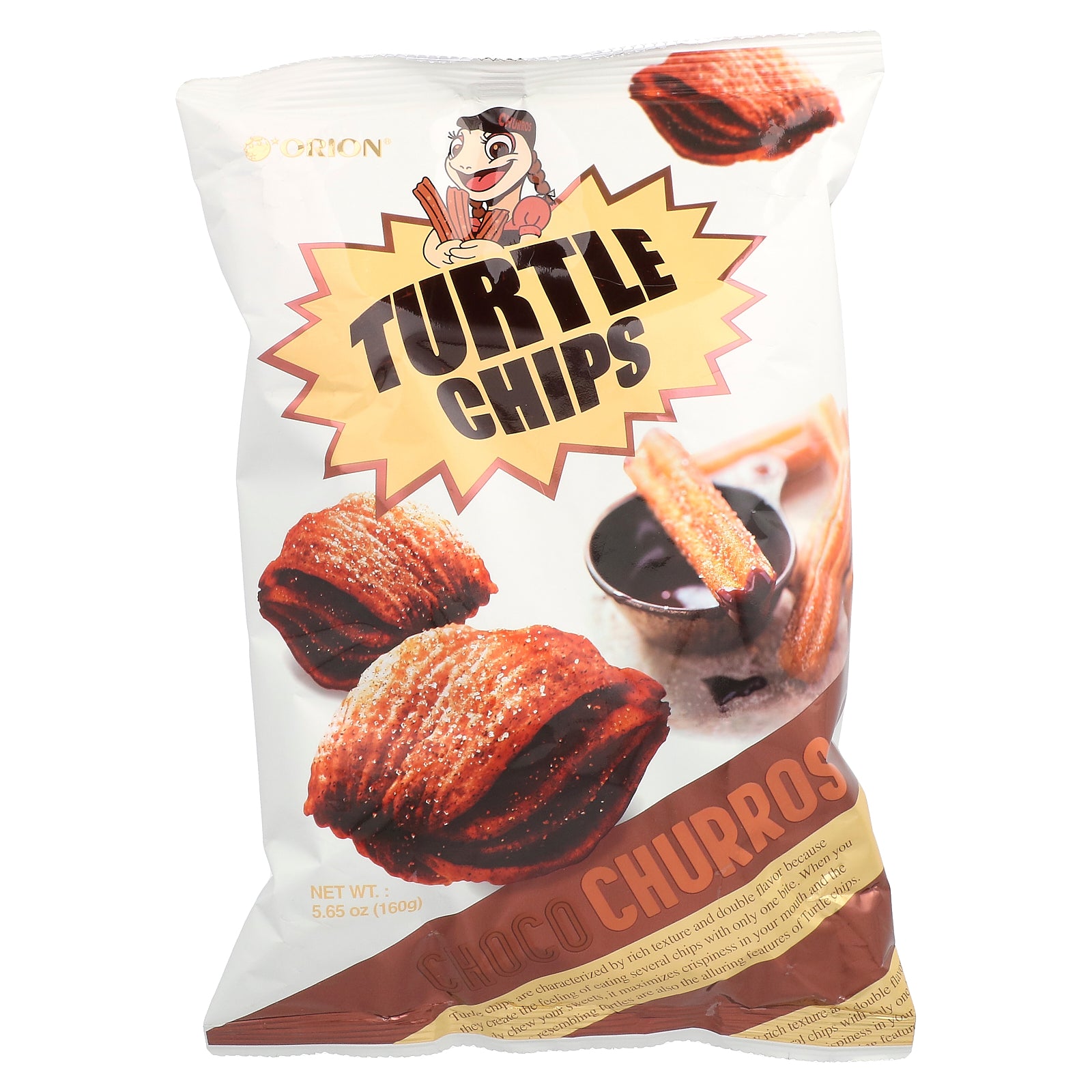 Orion, Turtle Chips, Choco Churros, 5.65 oz (160 g)