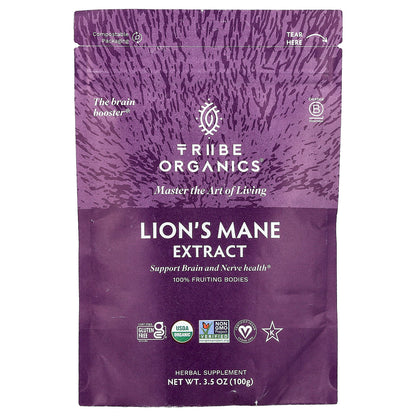 Tribe Organics, Lion's Mane Extract, 3.5 oz (100 g)