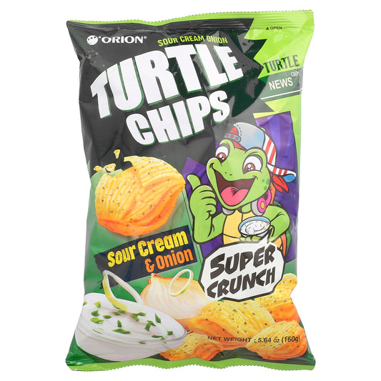 Orion, Turtle Chips, Sour Cream Onion, 5.64 oz (160 g)