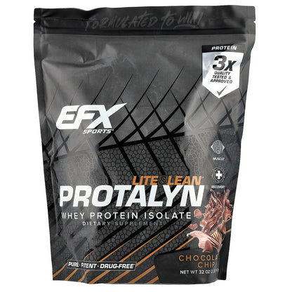 EFX Sports, Protalyn® Whey Protein Isolate, Chocolate Chip, 2 lb (907 g)