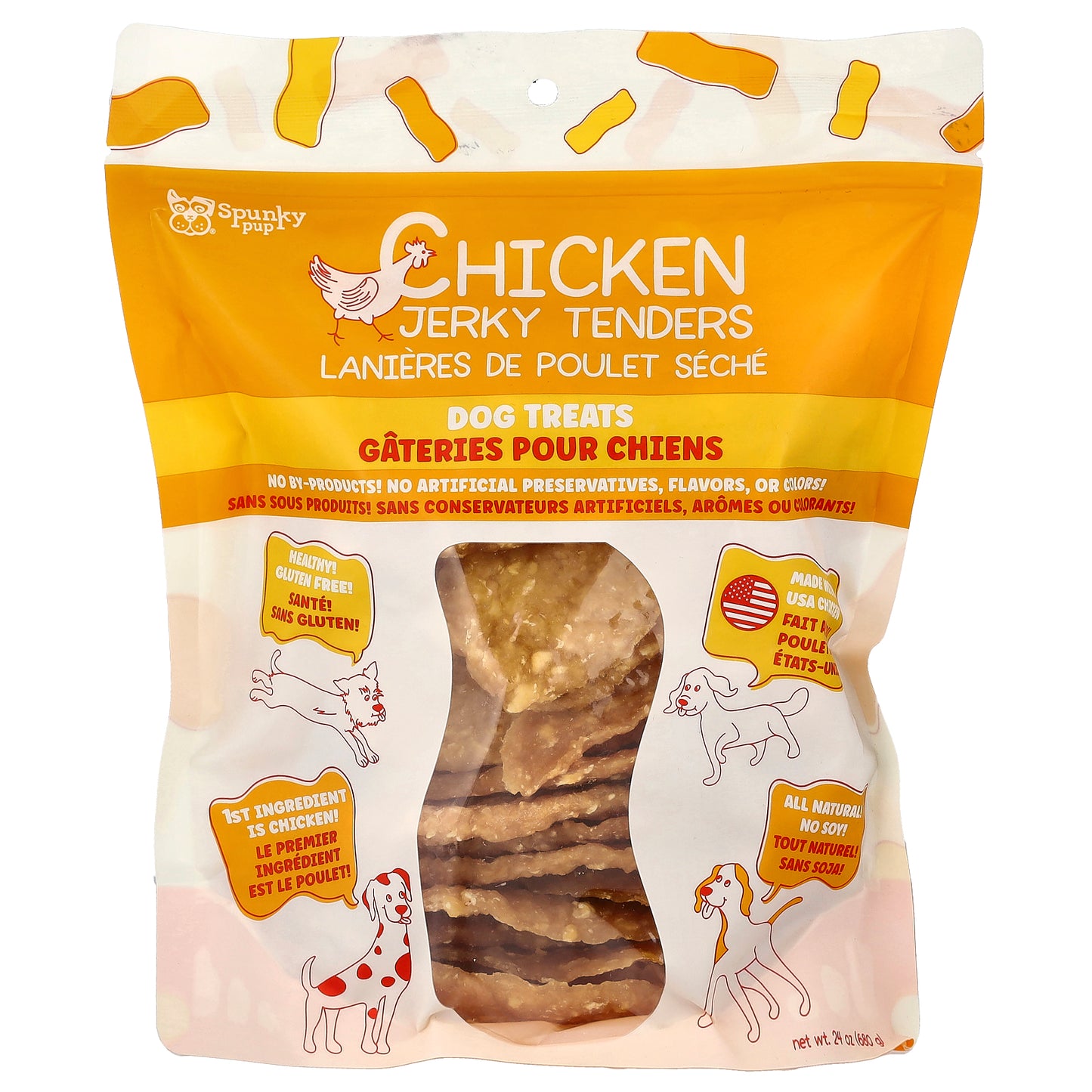 Spunky Pup, Chicken Jerky Tenders, Dog Treats, 24 oz (680 g)