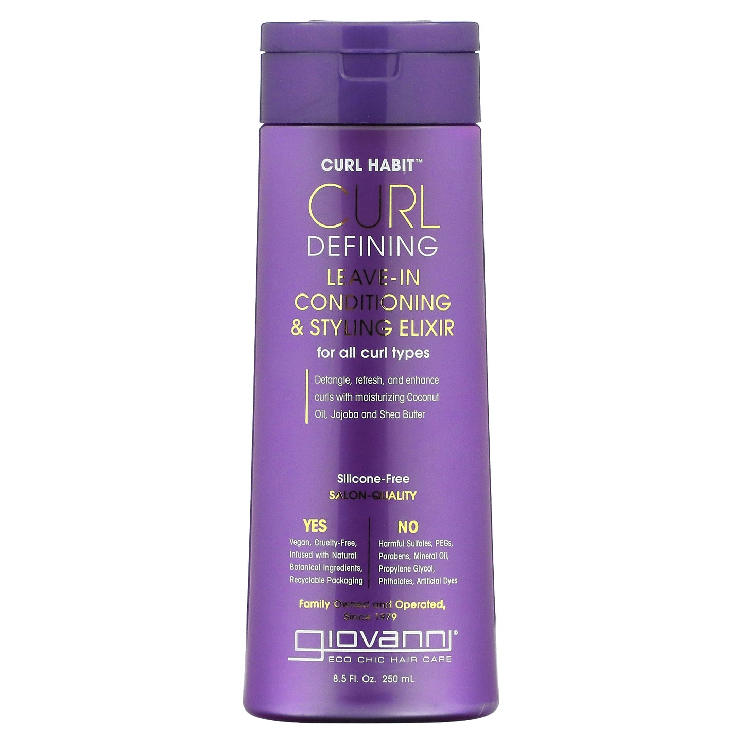 Giovanni, Curl Habit, Curl Defining Leave-In Conditioning & Styling Elixir, For All Curl Types, 8.5 fl oz (250 ml)