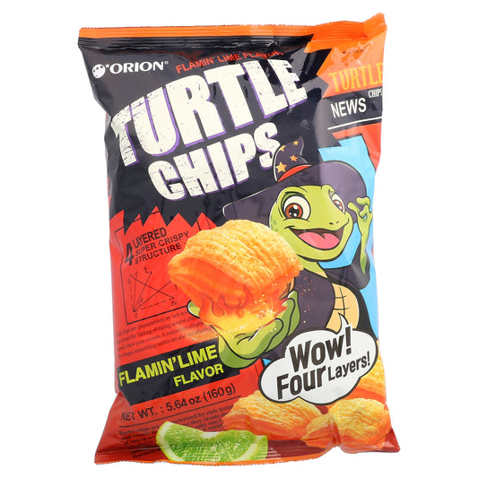 Orion, Turtle Chips, Flamin' Lime, 5.64 oz (160 g)