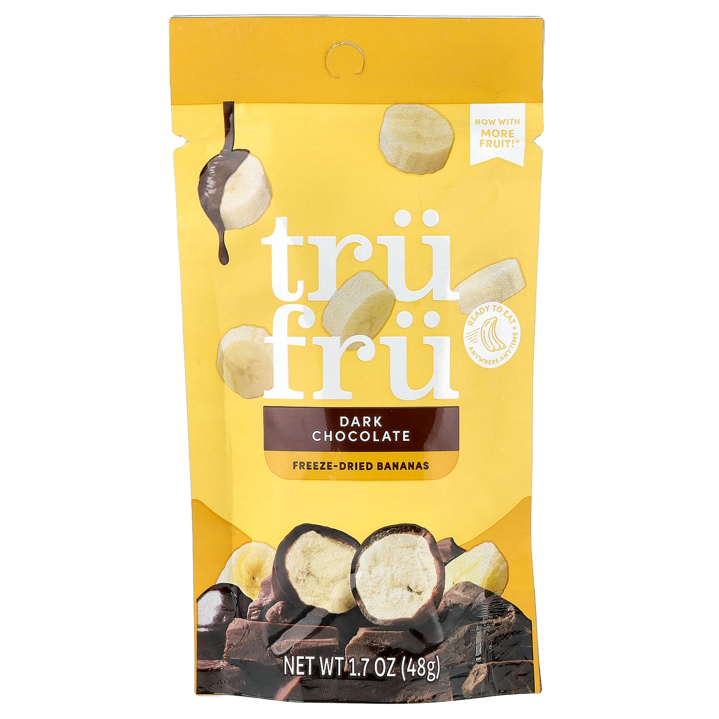 Tru Fru, Freeze-Dried Bananas, Dark Chocolate, 1.7 oz (48 g)