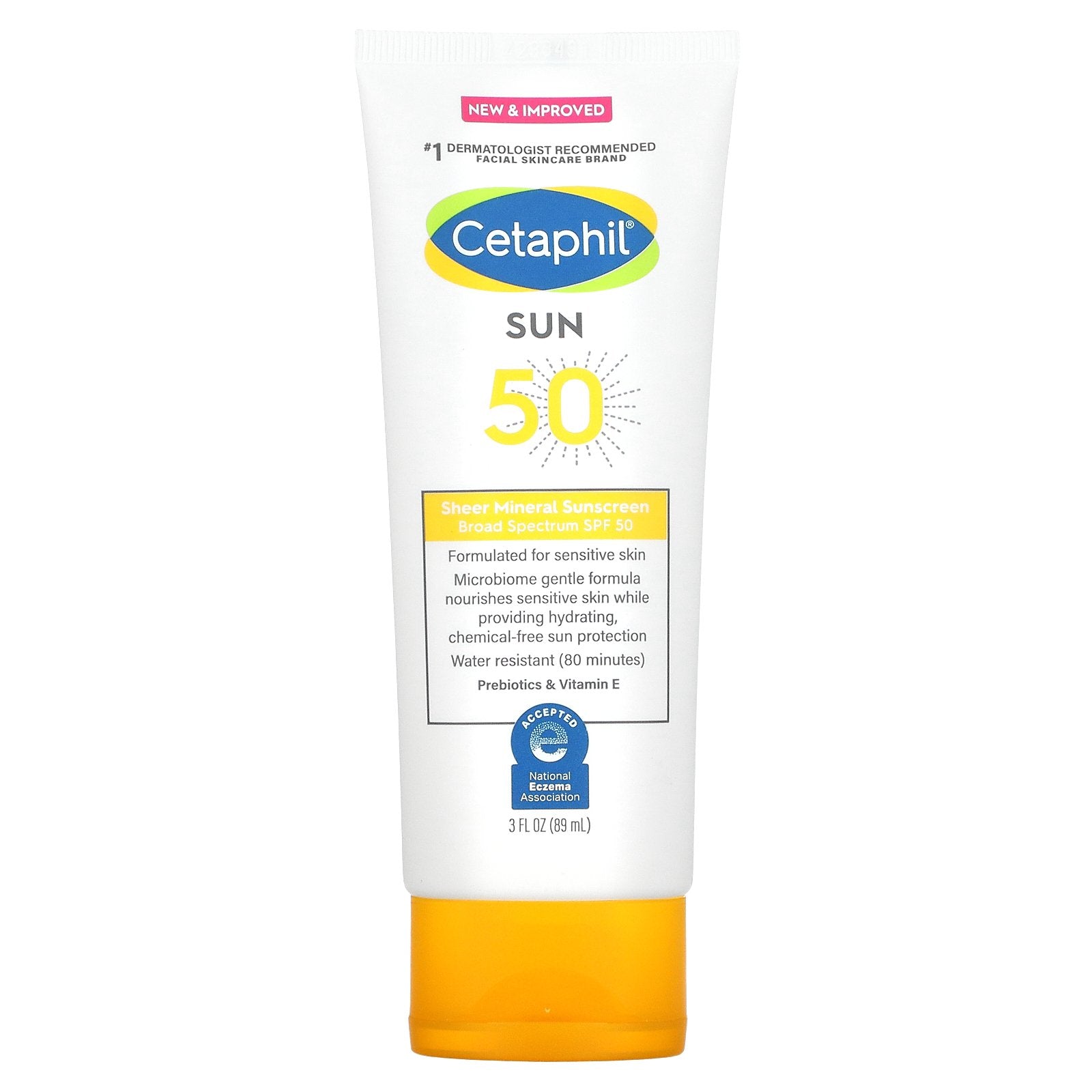 Cetaphil, Sheer Mineral Sunscreen, SPF 50, 3 fl oz (89 ml)