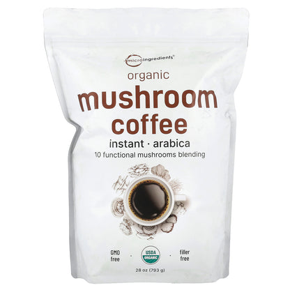 Micro Ingredients, Organic Instant Mushroom Coffee, 28 oz (793 g)