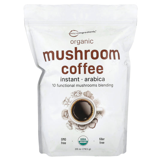 Micro Ingredients, Organic Instant Mushroom Coffee, 28 oz (793 g)