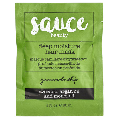 Sauce Beauty, Deep Moisture Hair Mask, Guacamole Whip, 1 fl oz (30 ml)