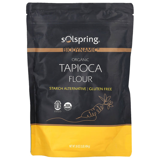 Dr. Mercola, Solspring®, Biodynamic®, Organic Tapioca Flour, 16 oz (454 g)