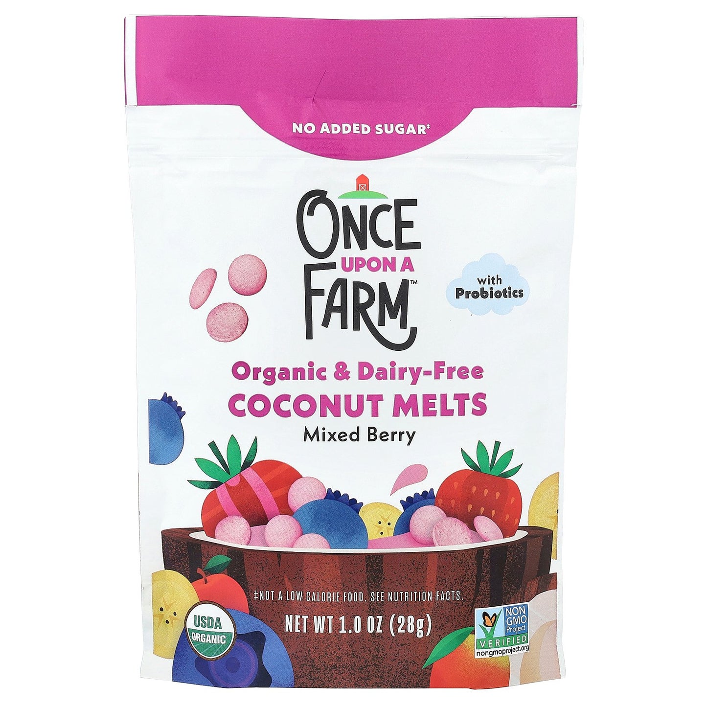 Once Upon A Farm, Organic Coconut Melts, Toddler, Mixed Berry, 1 oz (28 g)
