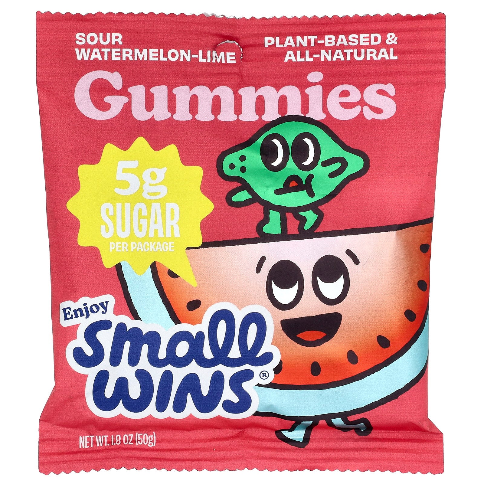 Enjoy Small Wins, Gummies, Sour Watermelon-Lime, 1.8 oz (50 g)