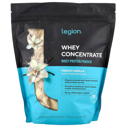 Legion Athletics, Whey Concentrate, Whey Protein Powder, French Vanilla, 1.9 lbs (861 g)