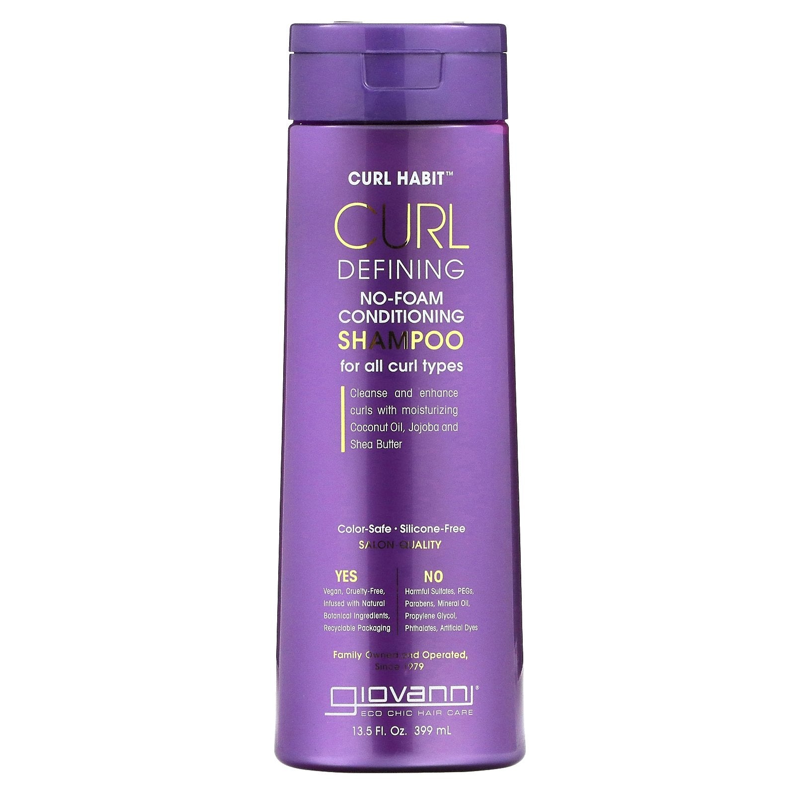 Giovanni, Curl Habit, Curl Defining No-Foam Conditioning Shampoo, For All Curl Types, 13.5 fl oz (399 ml)