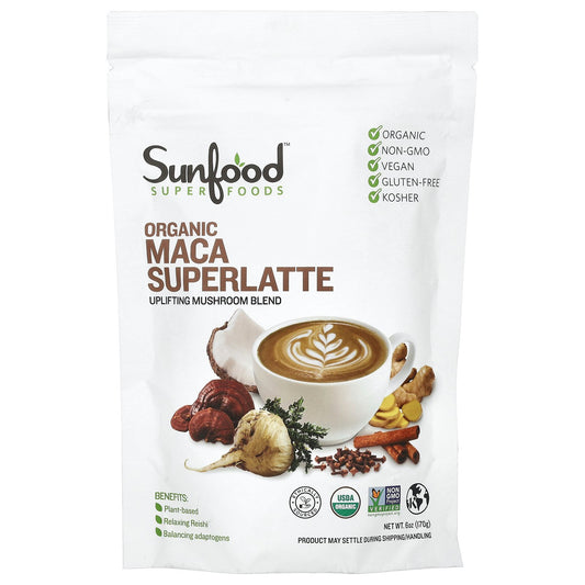 Sunfood, Organic Maca Superlatte, 6 oz (170 g)