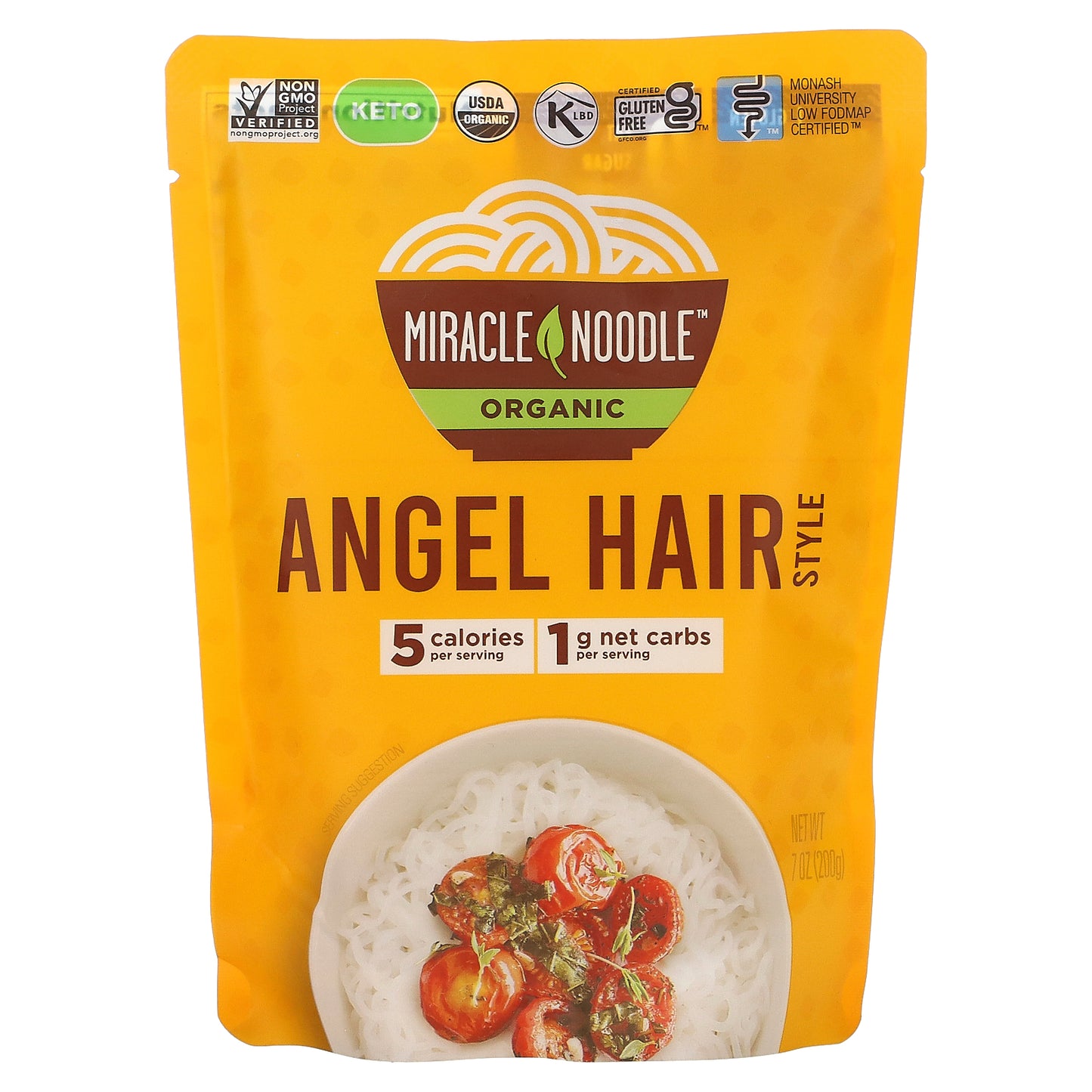 Miracle Noodle, Organic Angel Hair Style, 7 oz (200 g)