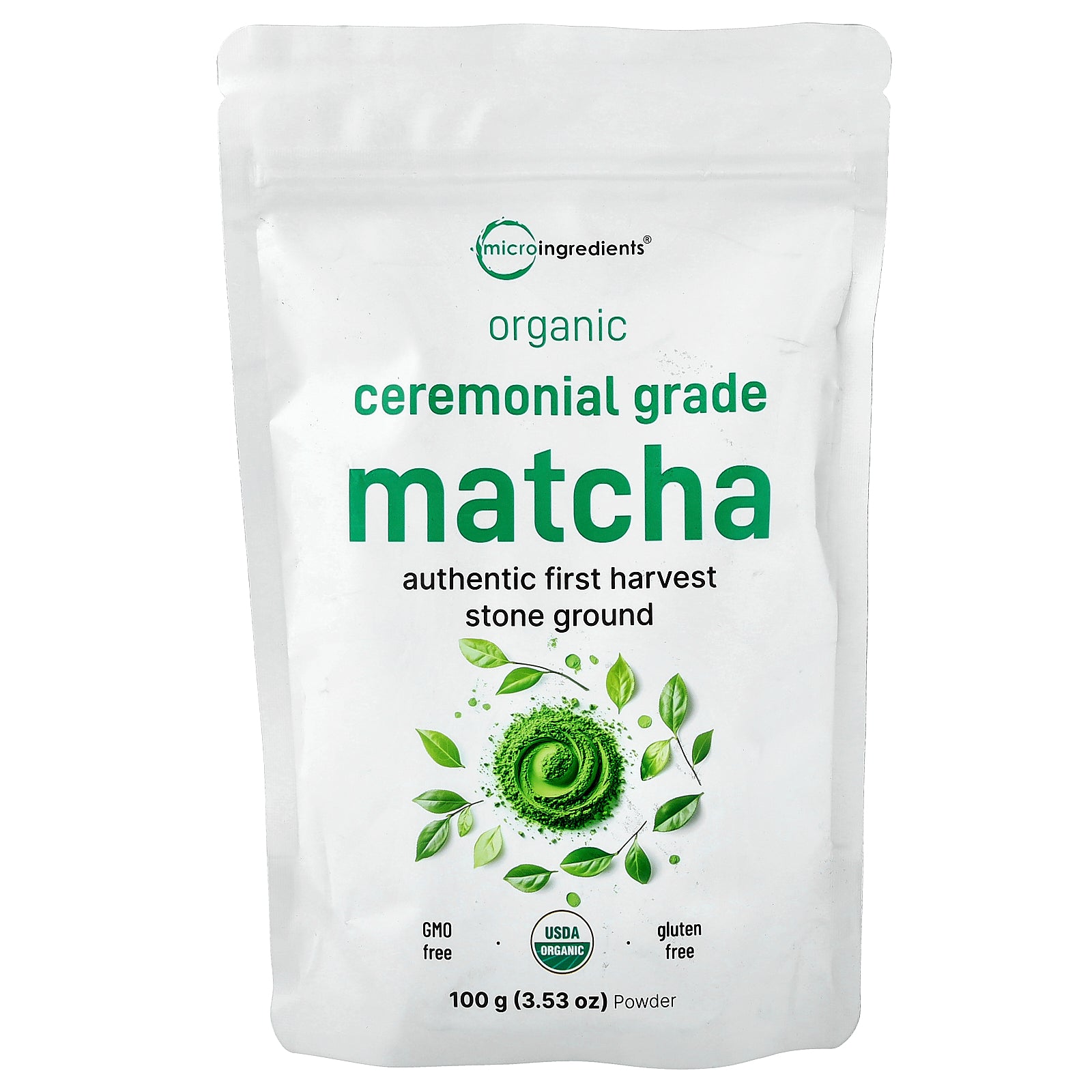 Micro Ingredients, Organic Ceremonial Grade Matcha Powder, 3.53 oz (100 g)