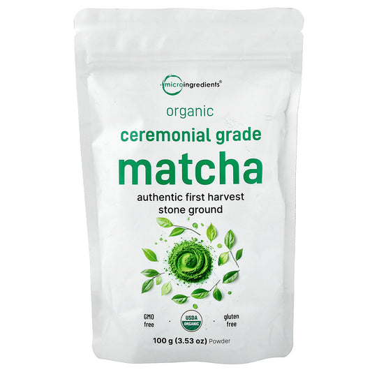 Micro Ingredients, Organic Ceremonial Grade Matcha Powder, 3.53 oz (100 g)