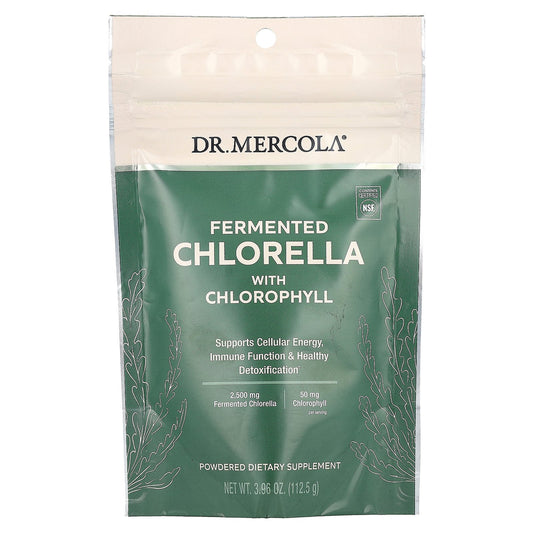 Dr. Mercola, Fermented Chlorella with Chlorophyll, 3.96 oz (112.5 g)